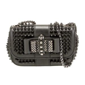 Christian Louboutin Black Studded Crossbody Bag